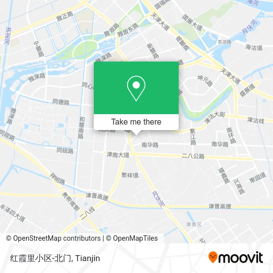 红霞里小区-北门 map