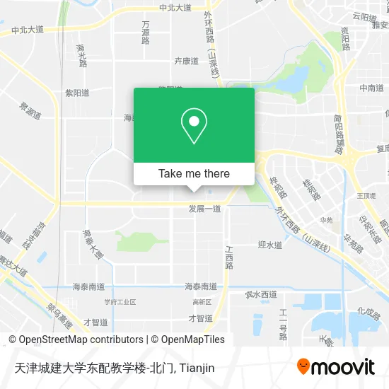 天津城建大学东配教学楼-北门 map