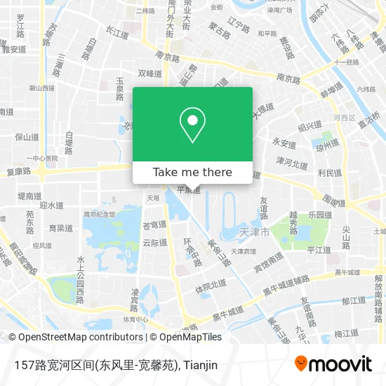 157路宽河区间(东风里-宽馨苑) map