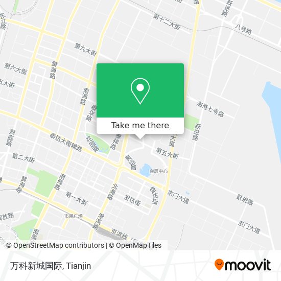 万科新城国际 map
