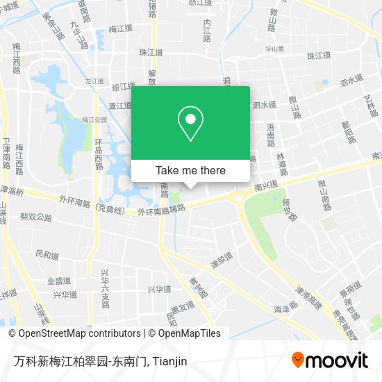 万科新梅江柏翠园-东南门 map