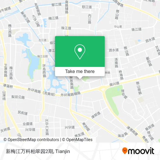 新梅江万科柏翠园2期 map