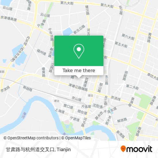 甘肃路与杭州道交叉口 map