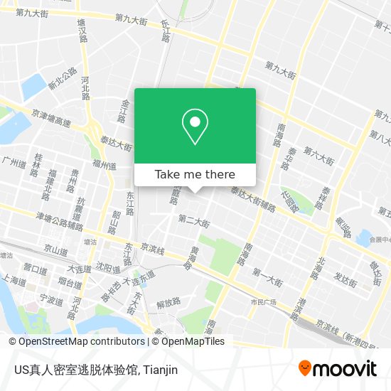 US真人密室逃脱体验馆 map