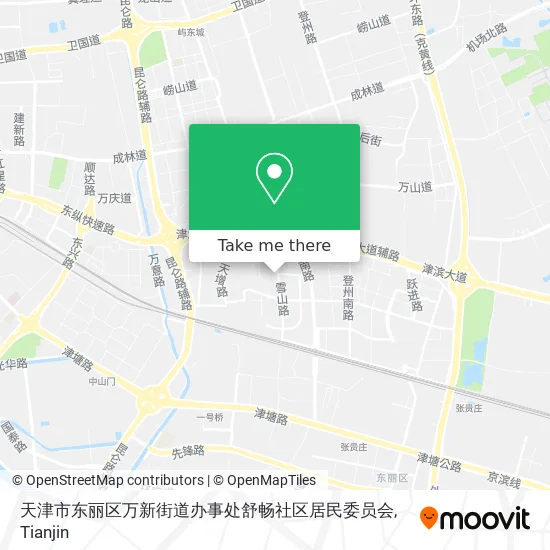 天津市东丽区万新街道办事处舒畅社区居民委员会 map
