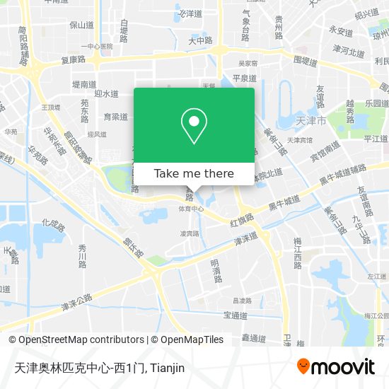 天津奥林匹克中心-西1门 map