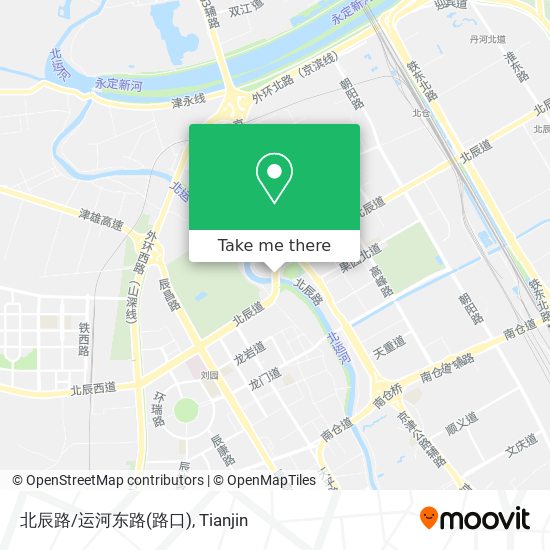 北辰路/运河东路(路口) map