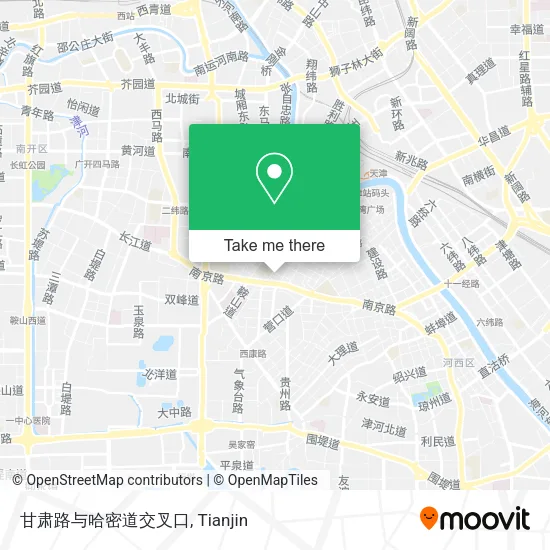 甘肃路与哈密道交叉口 map