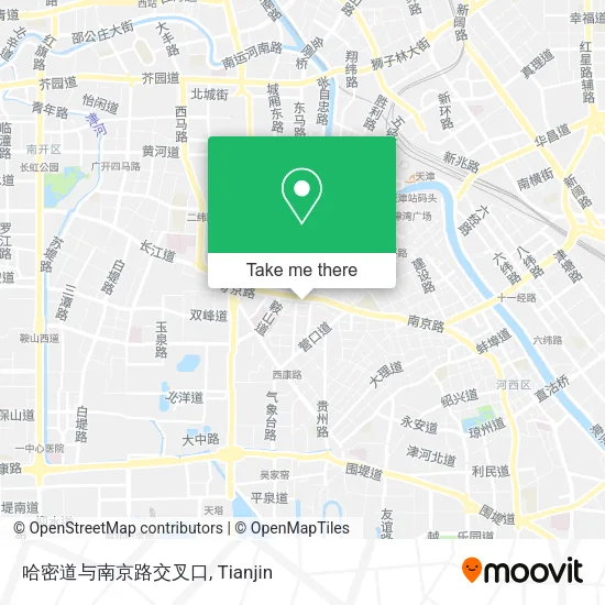 哈密道与南京路交叉口 map