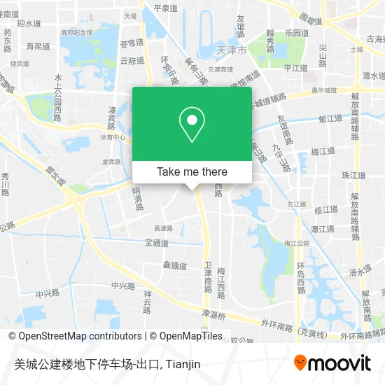 美城公建楼地下停车场-出口 map