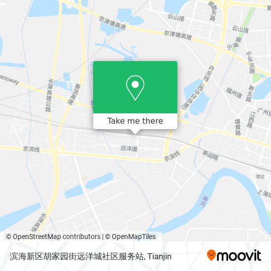 滨海新区胡家园街远洋城社区服务站 map