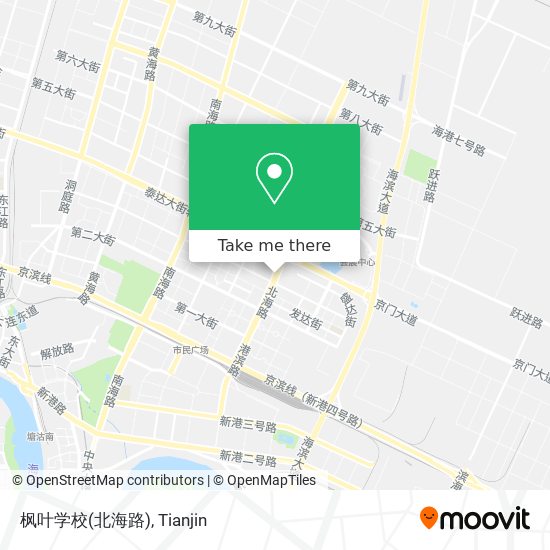 枫叶学校(北海路) map