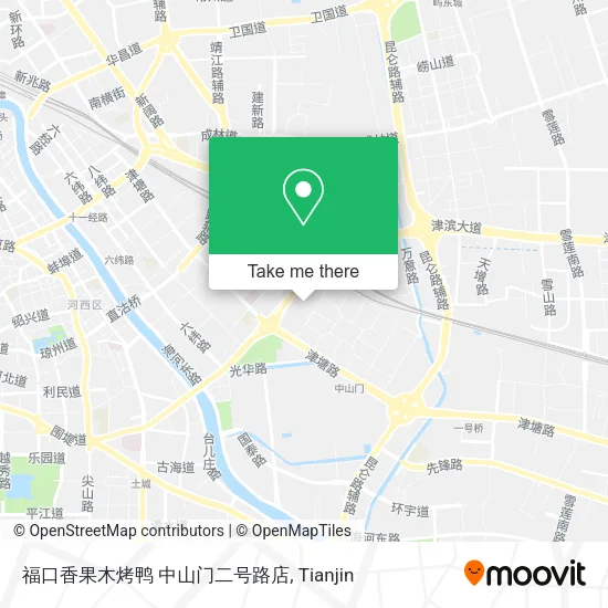 福口香果木烤鸭 中山门二号路店 map