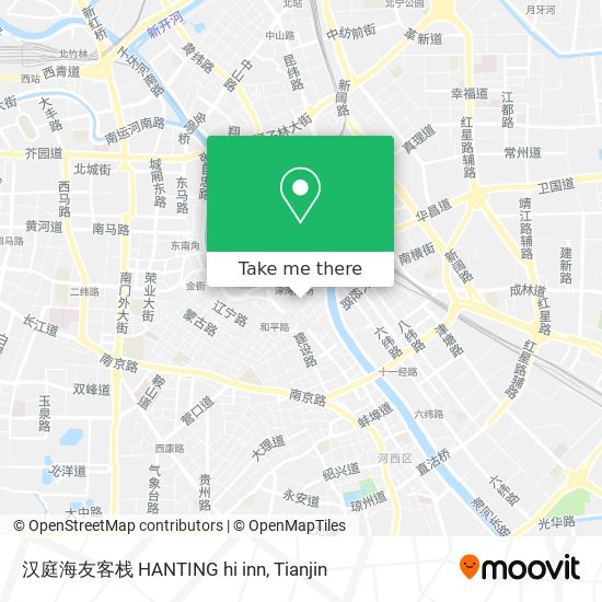 汉庭海友客栈 HANTING hi inn map