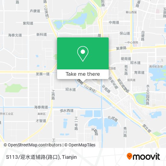 S113/迎水道辅路(路口) map
