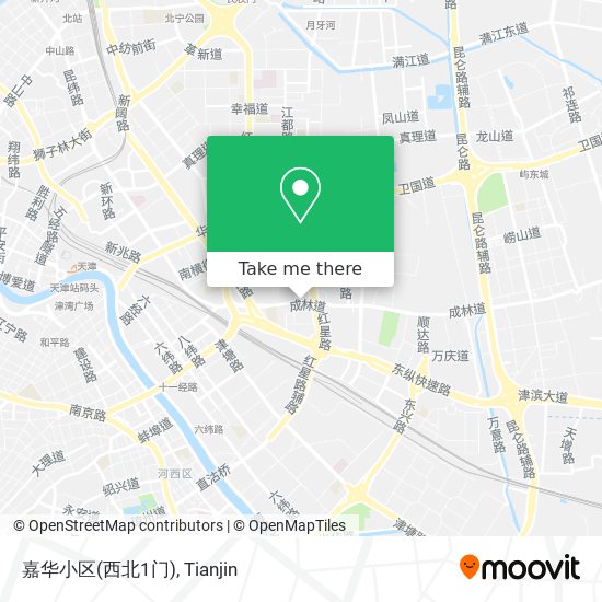 嘉华小区(西北1门) map