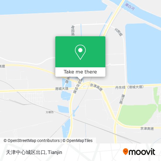 天津中心城区出口 map