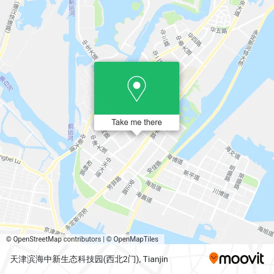 天津滨海中新生态科技园(西北2门) map