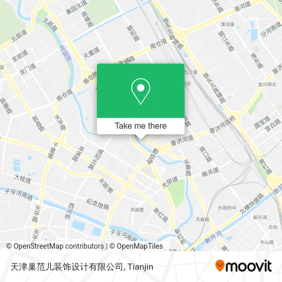 天津巢范儿装饰设计有限公司 map