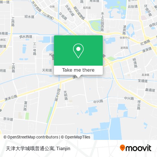 天津大学城哦普通公寓 map