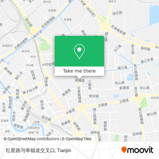 红星路与幸福道交叉口 map