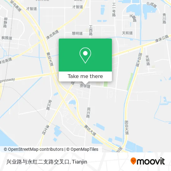 兴业路与永红二支路交叉口 map