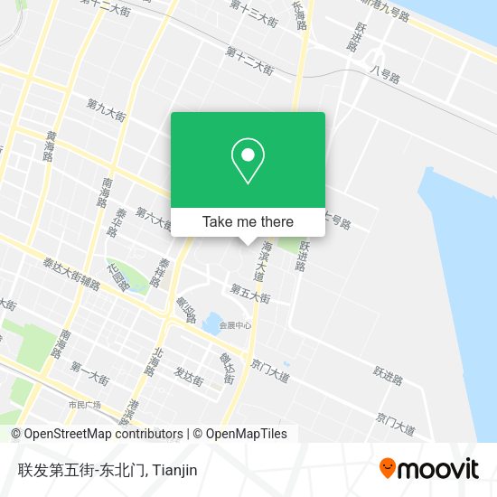 联发第五街-东北门 map