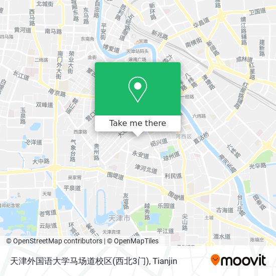 天津外国语大学马场道校区(西北3门) map