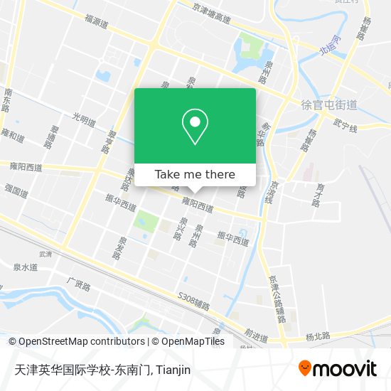 天津英华国际学校-东南门 map