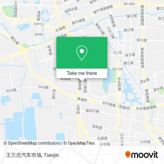 王兰庄汽车市场 map