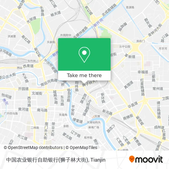 中国农业银行自助银行(狮子林大街) map