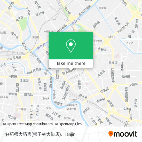 好药师大药房(狮子林大街店) map