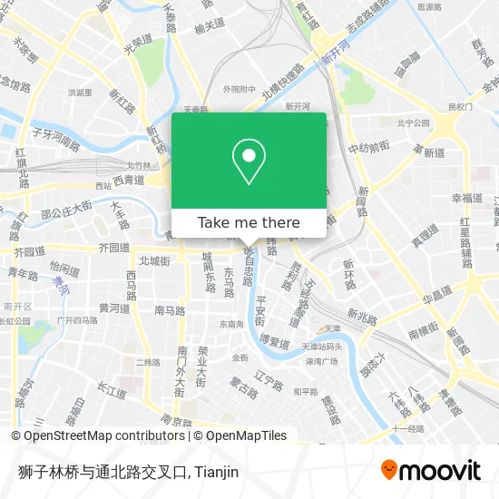 狮子林桥与通北路交叉口 map