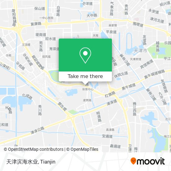 天津滨海水业 map