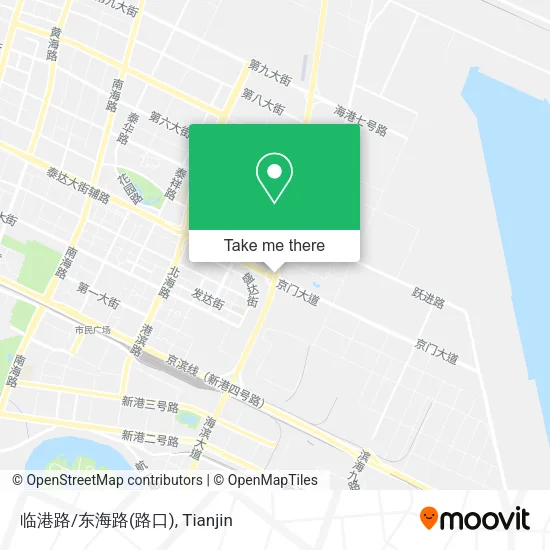 临港路/东海路(路口) map