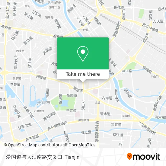 爱国道与大沽南路交叉口 map
