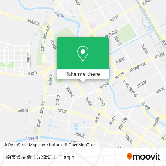 南市食品街正宗烧饼王 map