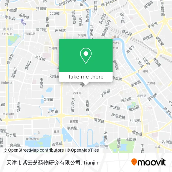 天津市紫云芝药物研究有限公司 map