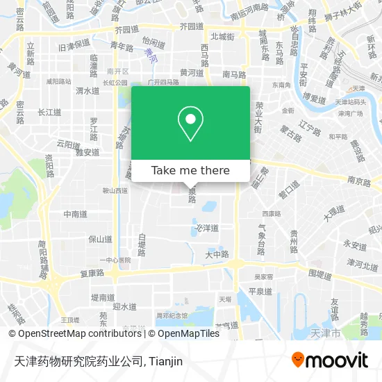 天津药物研究院药业公司 map