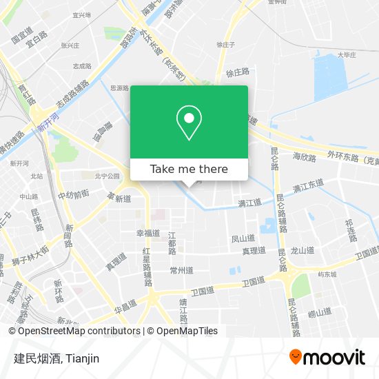建民烟酒 map