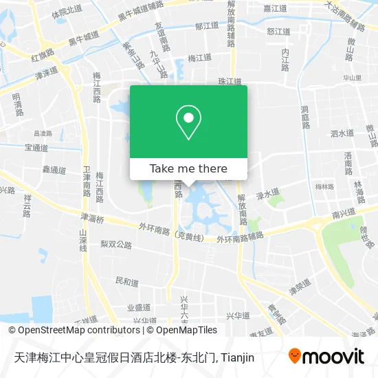 天津梅江中心皇冠假日酒店北楼-东北门 map