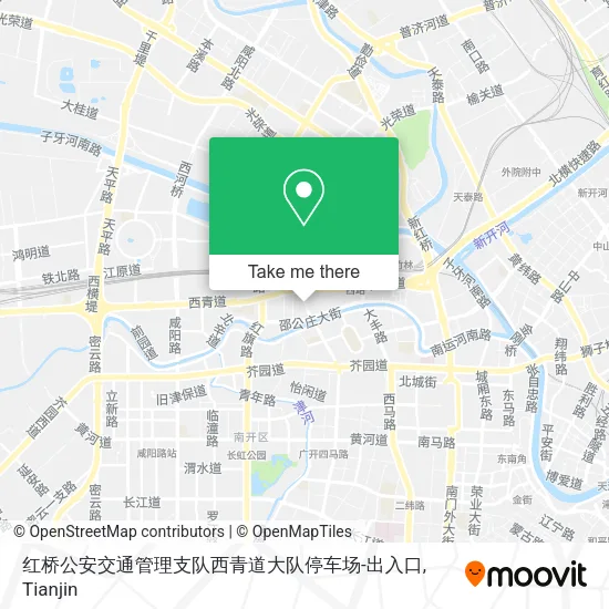 红桥公安交通管理支队西青道大队停车场-出入口 map