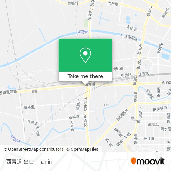 西青道-出口 map