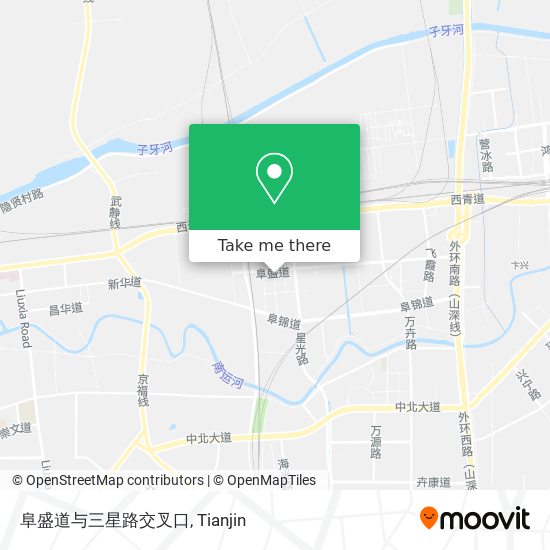 阜盛道与三星路交叉口 map