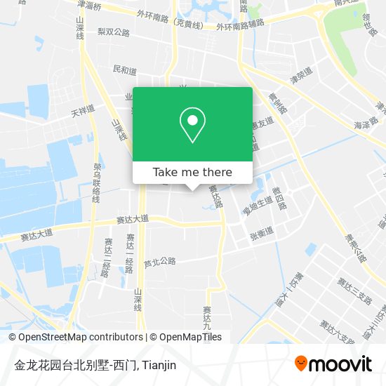 金龙花园台北别墅-西门 map
