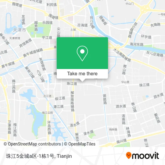 珠江5金城a区-1栋1号 map