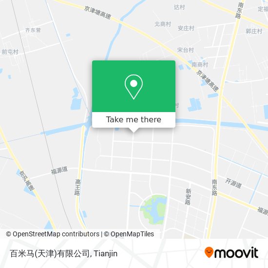 百米马(天津)有限公司 map