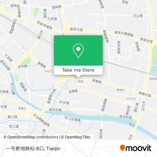一号桥地铁站-B口 map