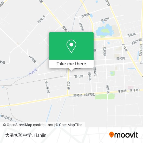 大港实验中学 map