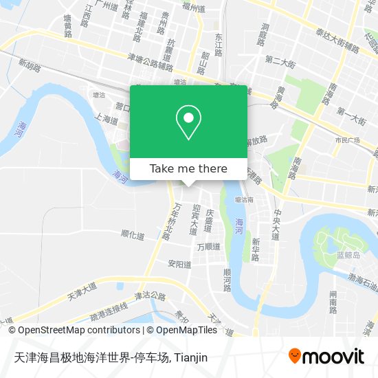 天津海昌极地海洋世界-停车场 map